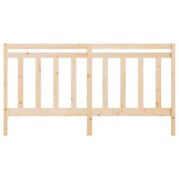 Stylish Solid Wood Pine Bed Headboard - 206x4x100 cm