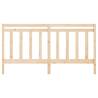 Stylish Solid Wood Pine Bed Headboard - 206x4x100 cm