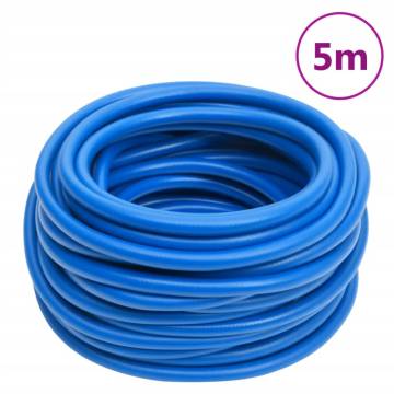 Durable Blue Air Hose 0.6" 5m PVC for Compressors