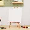 Stretched Canvases 12 pcs White Fabric and Solid Wood Pine Size 30 x 30 x 1.5 cm 