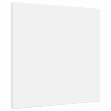 12pcs Stretched Canvases - White Fabric & Solid Wood Pine