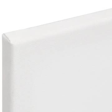 12pcs Stretched Canvases - White Fabric & Solid Wood Pine