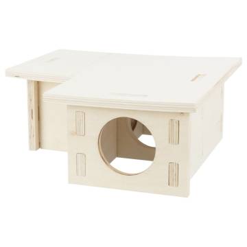 TRIXIE 3-Chambered Rodent House - Cozy Retreat for Pets