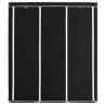 Black Fabric Wardrobe with Compartments - 150x45x175 cm