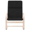 Comfortable Relaxing Chair in Black Fabric - HipoMarket UK