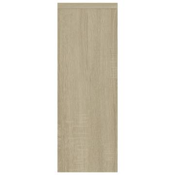 Modern Wall Shelf - White & Sonoma Oak - 45.1x16x45.1 cm