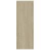 Modern Wall Shelf - White & Sonoma Oak - 45.1x16x45.1 cm