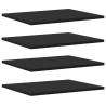 Bookshelf Boards 4 pcs Black 40x50 cm - Hipomarket