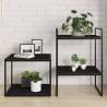 Bookshelf Boards 4 pcs Black 40x50 cm - Hipomarket