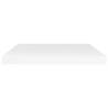 High Gloss White Bookshelf Boards - 4pcs | 40x20 cm