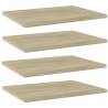 Bookshelf Boards 4 pcs Sonoma Oak 40x30x1.5 cm Engineered Wood Colour sonoma oak Size 40 x 30 x 1.5 cm Quantity in Package 4 