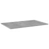 Concrete Grey Bookshelf Boards - 4 pcs, 80x50x1.5 cm