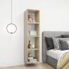 Wall Cabinet White & Sonoma Oak - 37x37 cm - Modern Storage