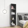 Grey Wall Cabinet 37x37 cm | Engineered Wood Storage Solution