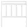 Stylish White Bed Headboard | Solid Pine, 106x4x100 cm