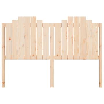 Stylish Solid Wood Pine Bed Headboard - 156x4x110 cm