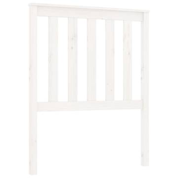 Stylish White Pine Bed Headboard | 81x6x101 cm