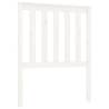 Stylish White Pine Bed Headboard | 81x6x101 cm