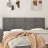 Wall Headboard Grey 206x3x63 cm Solid Wood Pine Colour grey Size 206 x 63 cm Quantity in Package 1 