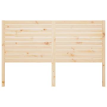 Stylish Solid Pine Bed Headboard - 156x4x100 cm