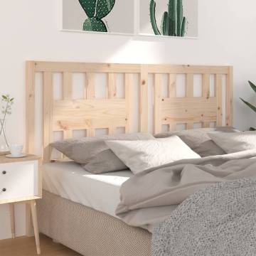 Solid Pine Wood Headboard - 206x4x100 cm | Hipomarket UK