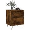 Stylish Smoked Oak Bedside Cabinet | 40x35x50 cm - Hipomarket