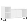 Stylish White TV Cabinet - 100x35x55 cm Engineered Wood