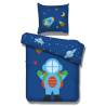 Vipack Astronaut Bed Cover Set 195x85 cm Cotton Colour blue Quantity in Package 1 