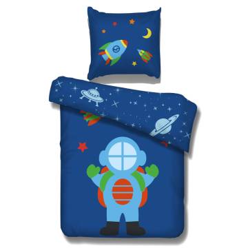 Vipack Astronaut Bed Cover Set | Playful Cotton Bedding