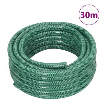 Durable 30m Green PVC Garden Hose - Flexible & Efficient Irrigation