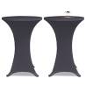 Anthracite Stretch Table Cover Set - 4 pcs | Hipo Market