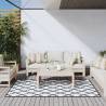 Outdoor Rug Grey and White 100x200 cm Reversible Design Colour grey and white Size 100 x 200 cm Quantity in Package 1 