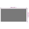 Outdoor Rug Grey & White 100x200 cm - Reversible Design