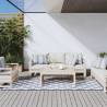 Outdoor Rug Navy and White 80x250 cm Reversible Design Colour navy Size 80 x 250 cm Quantity in Package 1 