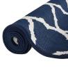 Stylish Navy & White Outdoor Rug 80x250 cm - Reversible Design