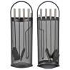 HI Fireplace Tool Set 5 pcs - Elegant Black Design | HipoMarket