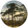 WallArt Wallpaper Circle: Umbrella Pines, Italy - 190 cm