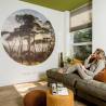 WallArt Wallpaper Circle: Umbrella Pines, Italy - 190 cm