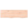 Untreated Solid Wood Bathroom Countertop 100x30 cm