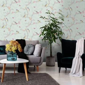 DUTCH WALLCOVERINGS Phoebe Mint Wallpaper | Hipomarket