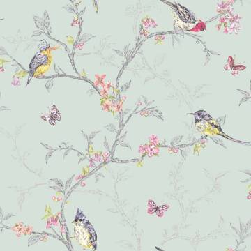 DUTCH WALLCOVERINGS Phoebe Mint Wallpaper | Hipomarket