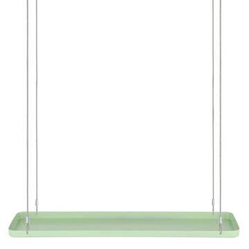 Esschert Design Hanging Plant Tray - Rectangular Green L