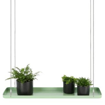 Esschert Design Hanging Plant Tray - Rectangular Green L