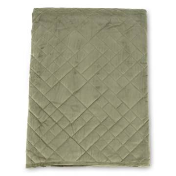 Venture Home Jilly Bedspread 80x260 cm - Luxurious Green Velvet