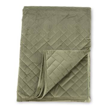 Venture Home Jilly Bedspread 80x260 cm - Luxurious Green Velvet