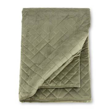 Venture Home Jilly Bedspread 80x260 cm - Luxurious Green Velvet