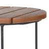 H&S Collection 2 Piece Side Table Set - Teak Brown | HipoMarket