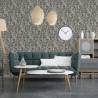 DUTCH WALLCOVERINGS Mae Wallpaper Black & Beige - Stylish Decor