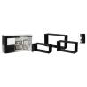 H&S Collection 3 Piece Wood Display Rack Set Black Colour black Size 45 x 12 x 25 cm Quantity in Package 3 Number of Pieces 1 