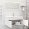 2 Piece White Bathroom Furniture Set - Stylish Storage Solution